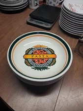 4 Vintage Himark Basilico Promodoro Ceramic PASTA Bowls 8 1/4” Euc  Bin 216