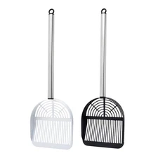 Cats Litter Scoops Metal Deep Shovel for Easy Scooping Sifting Slot Pet Supplies