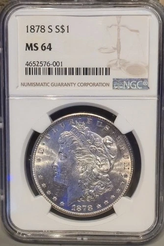 1878-S Morgan Silver Dollar NGC MS64