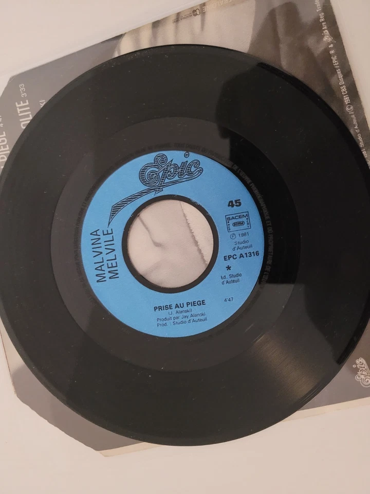 RARE -  Malvina Melvile – Prise Au Piège -Electronic, Pop french   1981 NM/NM - Photo 4/4
