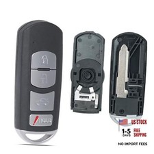 Key Fob Shell Case Replacement Fits for Mazda 3 6 Miata MX-5 CX-5 CX-9 2014