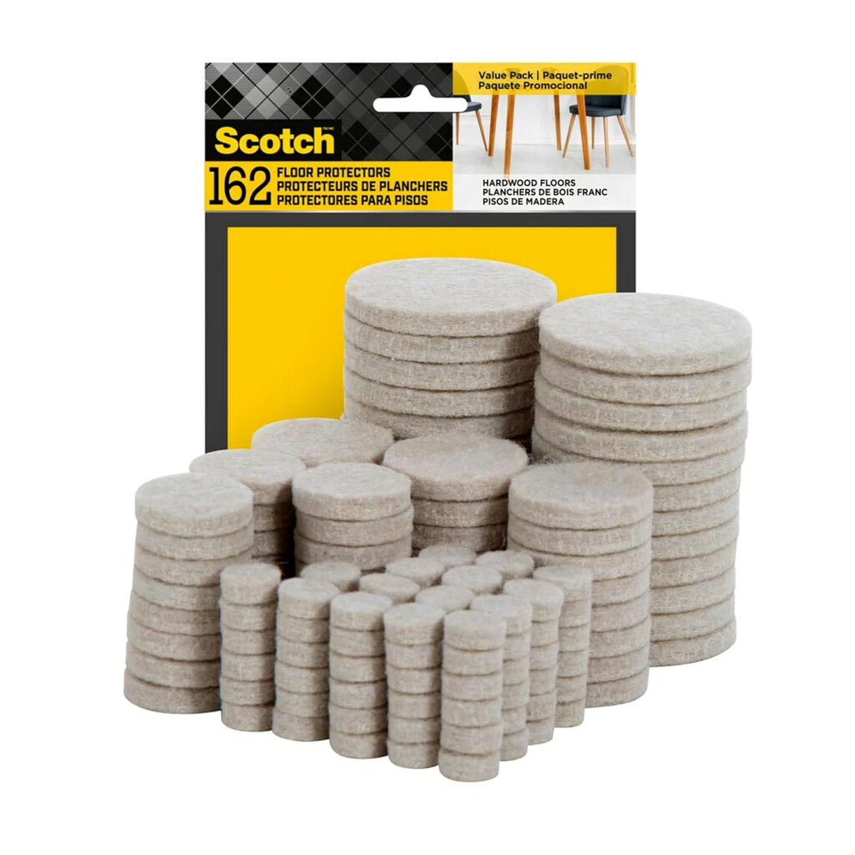 Pack De 8 Almohadillas Protectoras De Fieltro IKEA FIXA Para Patas De Muebles, Con Remache