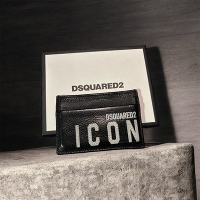 Authentic Dsquared2 Genuine Leather Credit Card Holder Wallet