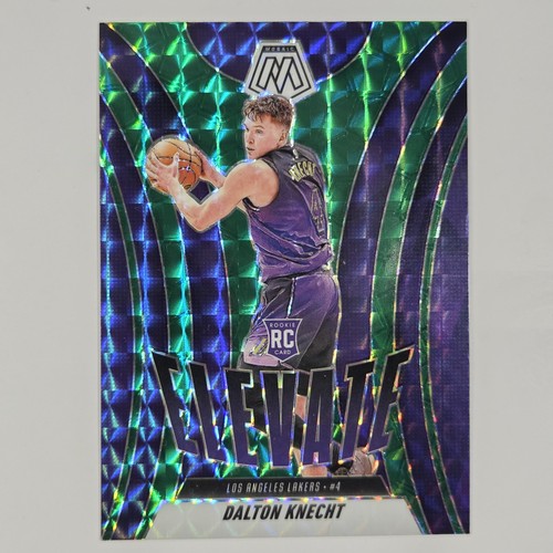 2024-25 Panini Mosaic - Elevate Dalton Knecht #18 Green Mosaic Prizm (RC)
