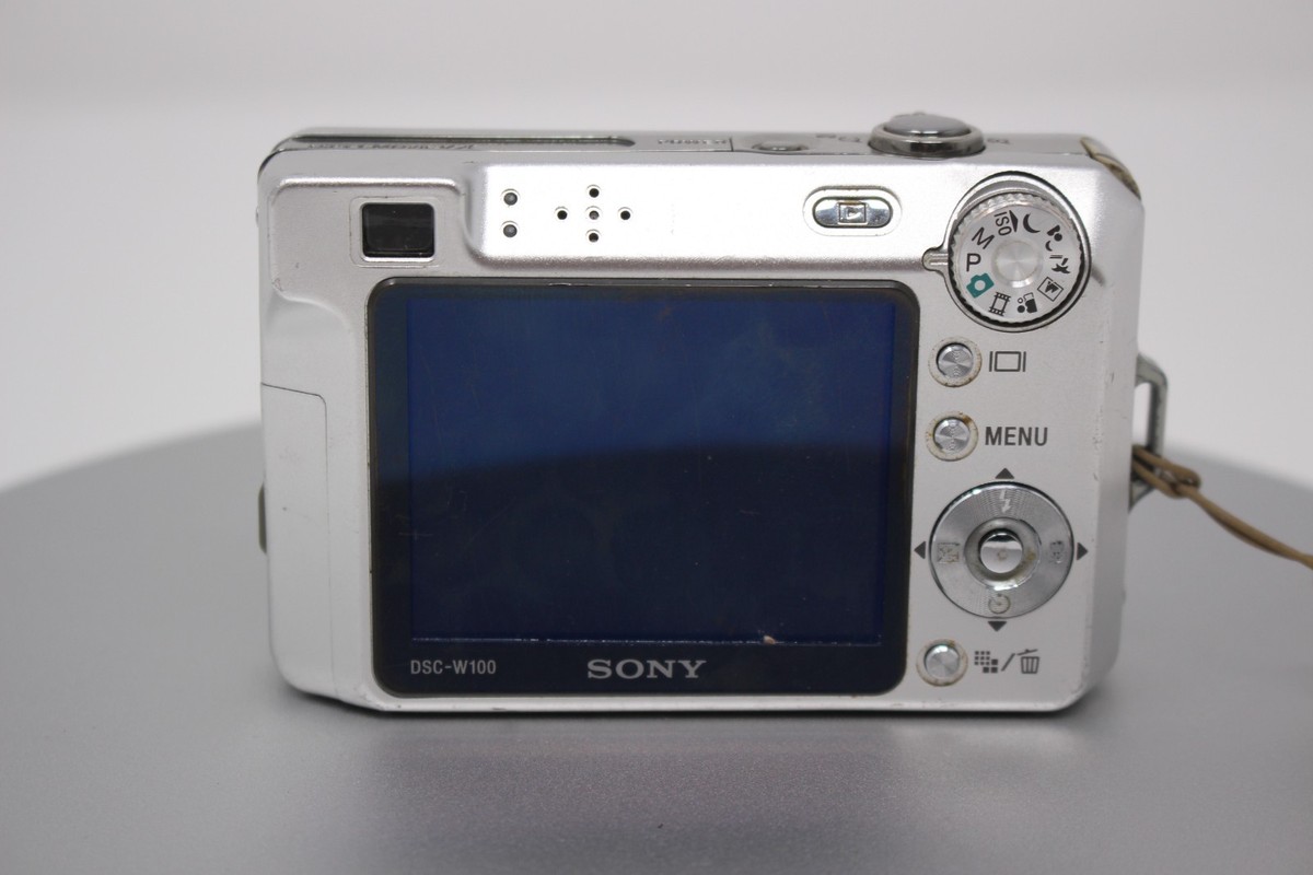 Sony Cyber-shot DSC-W100 8.1MP Digital Camera - Silver for sale