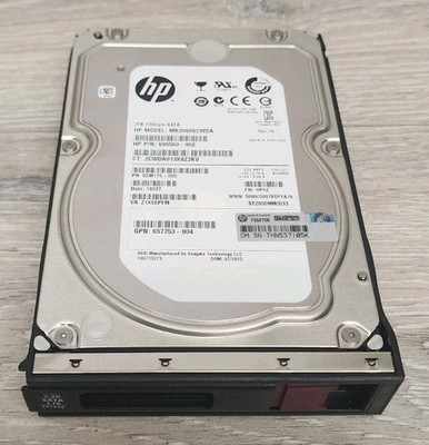 HP MB2000GCWDA 2TB 7200RPM HDD Hard Drive 695503-002 9ZM175-065