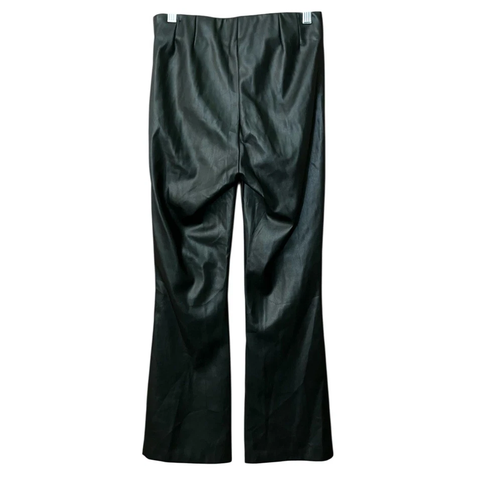 Zara high rise bootcut faux leather pants - Image 2 of 4