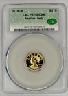 CAC 2018-W American Liberty GOLD $10 CAC PR70DCAM