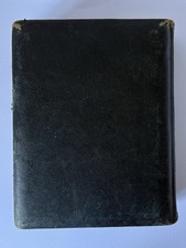 Antique Victorian Leather Photo Album c1884 w/ Portraits – Gilt Pages