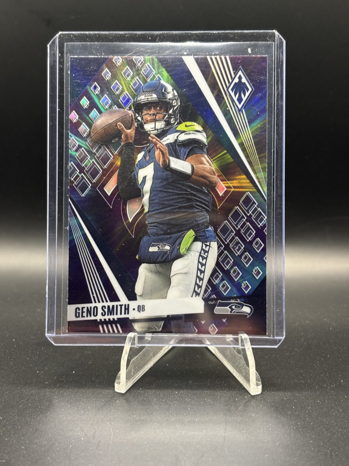 Geno Smith 2023 Panini Phoenix - #7 Color Burst Sp Variation Seattle Seahawks