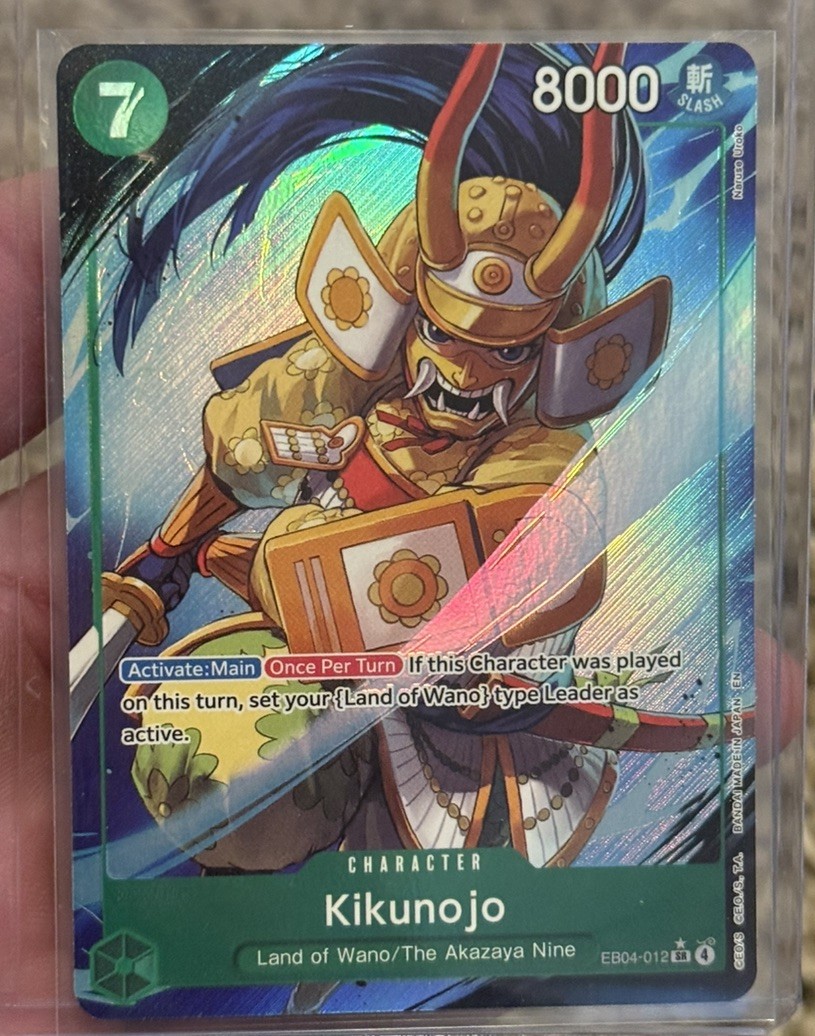 EB04-012 Kikunojo SR Alt Art One Piece TCG English Card- The Azure Sea’s Seven