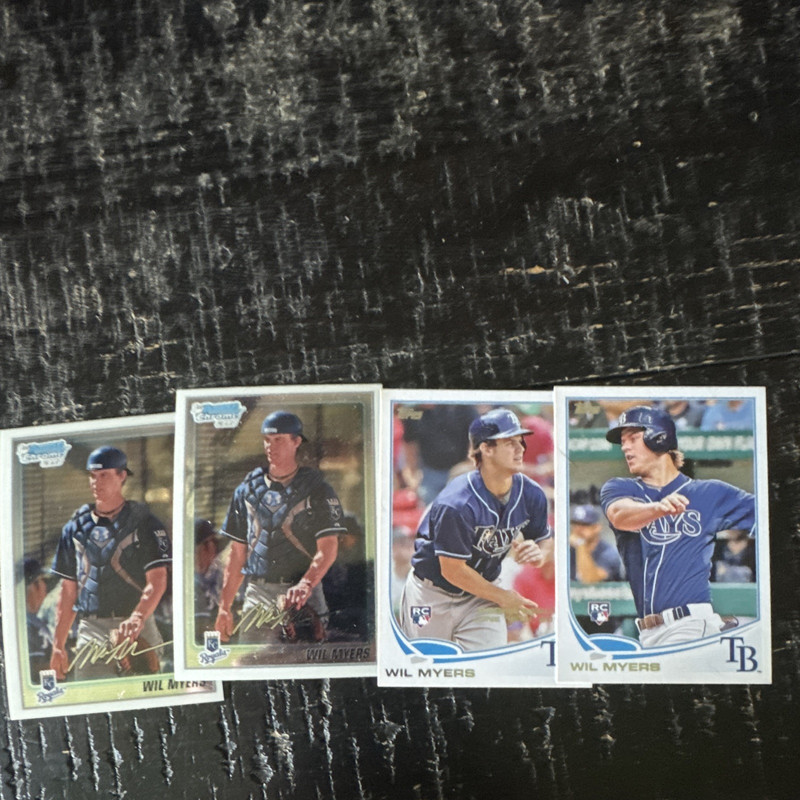 Topps Bowman Chrome 4-Card Lot Wil Myers Rookie 2013 BCP117 US200 Rays