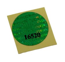 Authentic Rolex Ref 16520 Daytona Watch Green Case Back Hologram Sticker New 