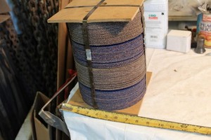 Regalite blue grit sanding disc 7x7/8 36 , 100