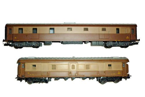 Lima Modelleisenbahn 309302 Gepäckwagen + Rivarossi-Postwagen DU95017 FS H0 | Condition: Gebraucht