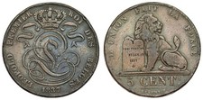 Belgium - 5 Centimes 1837