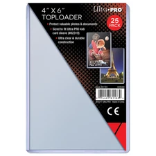 Ultra PRO 25 Ct 4"x6" Toploaders Clear Photos Documents Protector Holder