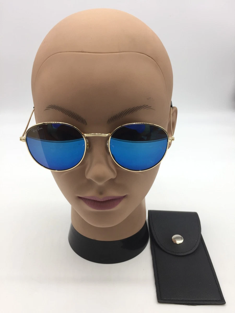 Ray-Ban Blue Round Mirrored Sunglasses for Women for sale | eBay