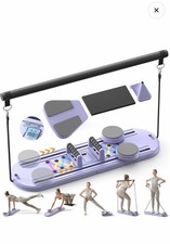CANLANMU Foldable Portable Pilates Board Set Purple Multifunctional Home Gym