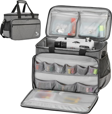 Sewing Machine Carrying Case with Removable Bottom Pad | Sewing Machine Bag with