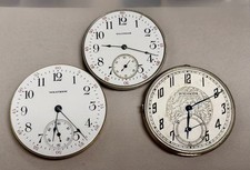 Lot Of 3- Waltham Pocket Watch Movements PARTS ONLY