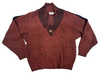 Carlo Colucci Vintage Strickjacke 52 / L Schurwolle Seide Pullover West Germany