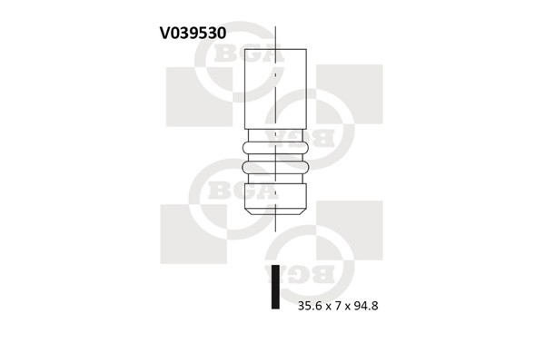 Fits BGA V039530 ENGINE VALVE