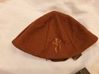 Vintage Girl Scouts Brownie Brown Wool Brownie Beanie Cap & Marine Badge Vintage — photo 3