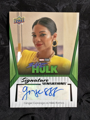 2024 UD Marvel Studios Disney Plus Autograph Ginger Gonzaga SHE-HULK Daredevil