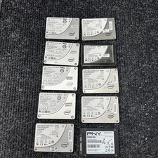 Lot Of 10 480GB Internal SSD SATA 2.5” Inch 97%+ Health 6Gb/s Intel PNY Tested