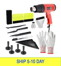 EHDIS Window Tint Kit Vinyl Wrap Tool with Heat Gun,Vinyl Scraper,Shank Gasket S