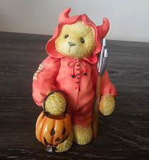 024 Cherished Teddies Trevor Halloween Devil Bear Figurine 1998 MPN 354112