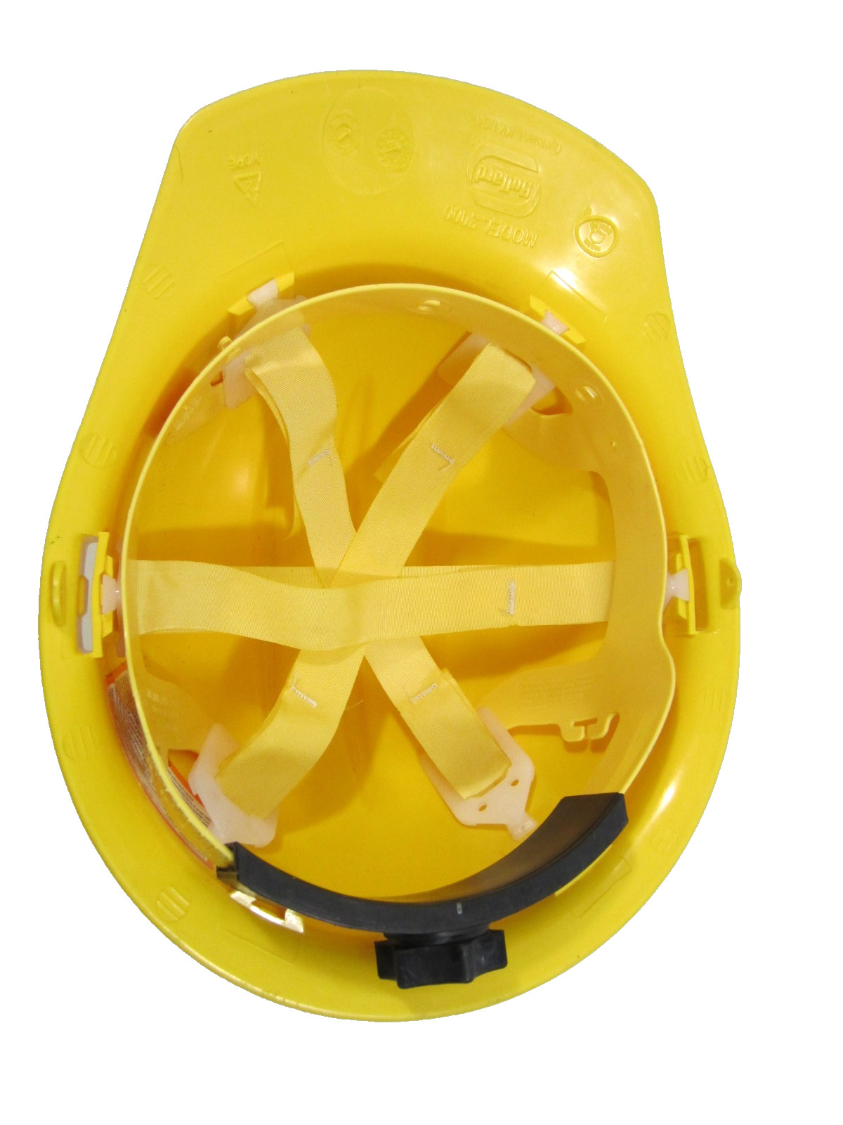 Bullard Hard Boiled HARD HAT 3000 Yellow with Suspension Made in USA VTG 90s