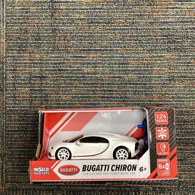 Bugatti Chiron White 1:24 Diecast Model Car electric full function RC Car led