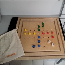 Pedalo Großbrett- Spielesammlung, LxBxH 75x75x3 cm Mensch ärger dich nicht 