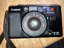 Canon AF35M Autoboy Point  Shoot 35mm Film Camera 38mm Untested W/Case W Lens