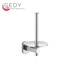 3S GEDY EDERA PORTE ROULEAU DE RESERVE EN ACIER INOXYDABLE ET CROMALL WC
