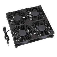 4x120mm 240mm USB Cooling Fan - Ultra-Quiet 152CFM 5V Powered for Router & Co...