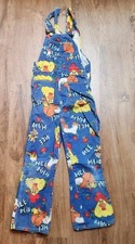 Vtg 70s Hee Haw Liberty Denim Bib Overalls Kid Sz 8 Farm Animals TV