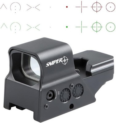 Sniper RD26 Reflex Sight for Rifle Shotgun QD Mount w/8 Reticles R/G Dot Sight