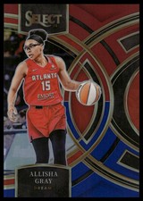 2024 Panini Select WNBA #114 Allisha Gray Red and Blue Prizms #/399