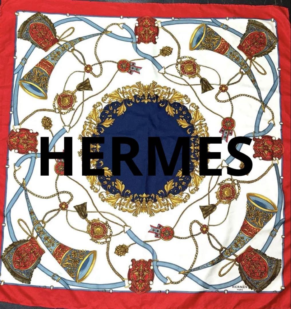 Vintage Hermes Large Silk Scarf