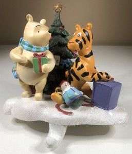 Disney Classic WINNIE THE POOH & TIGGER Christmas STOCKING HOLDER