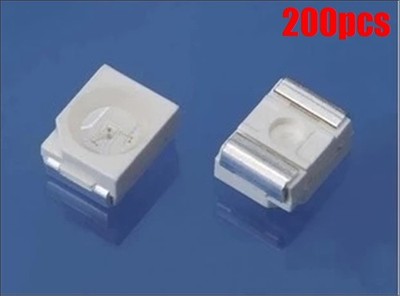 200X PLCC-2 3528 1210 Super Bright Led Power Top Smd Smt Light Blue New Ic yw