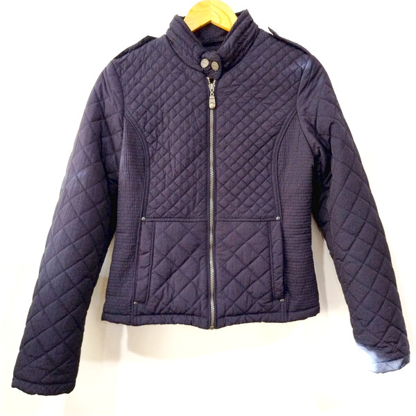 Dreimaster Womens Jacket Size S Dark Blue Padded Warm Fleece Lined Winter