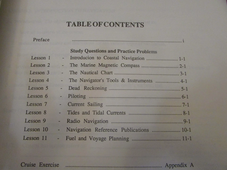 ADVANCED COASTAL NAVIGATION AN-1 & STUDY GUIDE AN-2 U S Coast Guard Aux (Lot 2) - Image 4 of 4