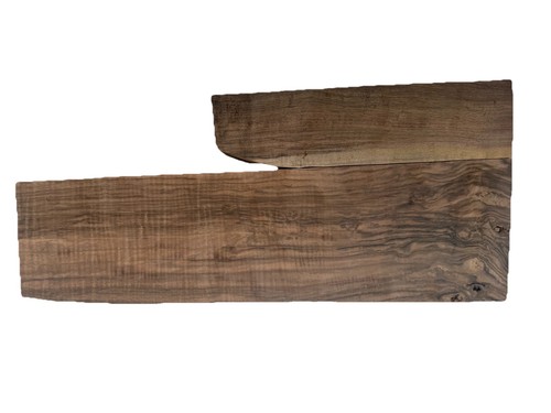 Stock pistola in legno di noce turco grado 1 vuota - set 2 pezzi per pistola fucile - Foto 3 di 12