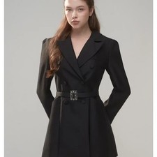 Parjane Wool-Silk Signature Dress Jacket - Black/34