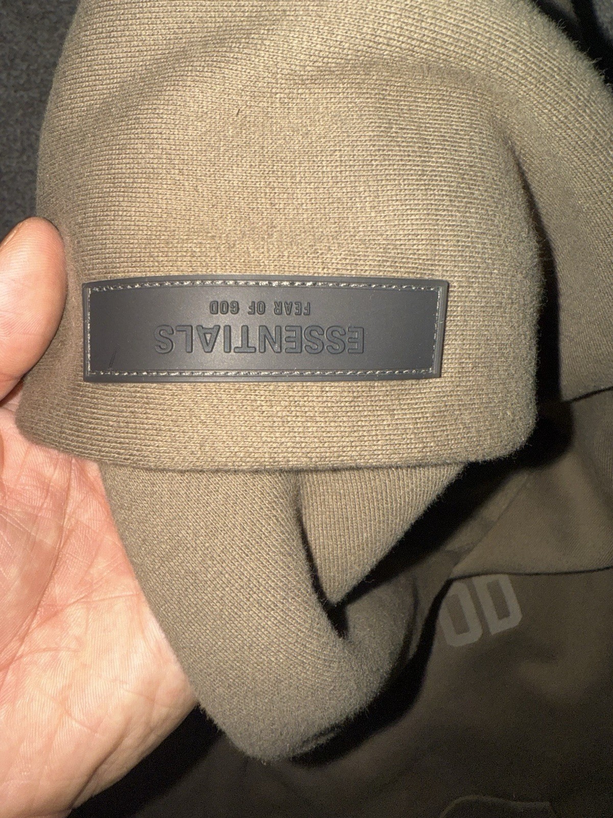 Fear of God Essentials Pullover Hoodie Brown Fleece Men's Size M Hooded Logo thumbnail 3