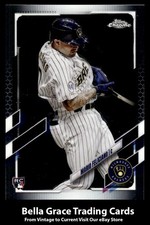 2021 Topps Chrome Update Mario Feliciano #USC43 Milwaukee Brewers Rookie